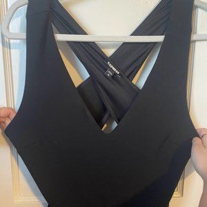 Express - Black Crossback Jumpsuit - Size Medium
